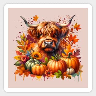 Thanksgiving Cow Magnet